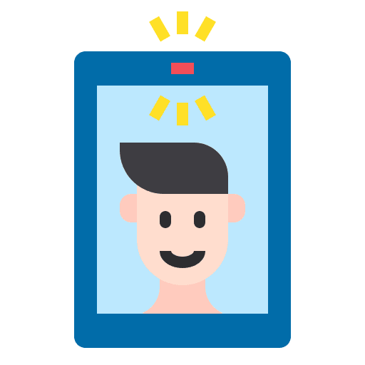 Take a photo selfie technology device icon