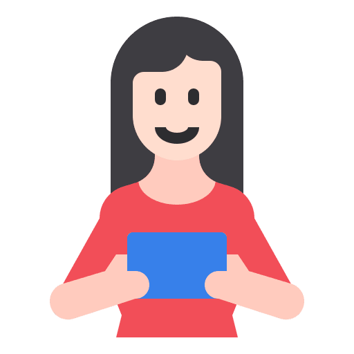 Woman technology people tablet icon