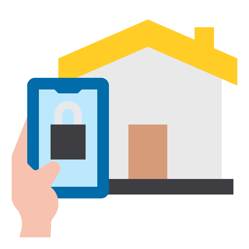Smart home remote smart home technology icon Smart home remote smart home technology icon