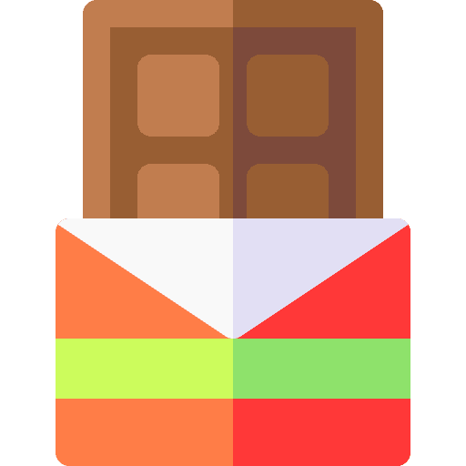 Chocolate bar chocolate bar snack dessert icon