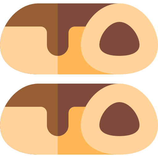 Roll dessert bakery sweet icon Roll dessert bakery sweet icon