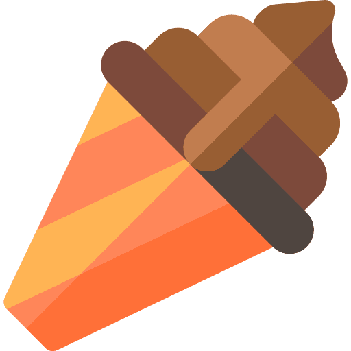 Soft serve summer chocolate food and restaurant icon Soft serve summer chocolate food and restaurant icon