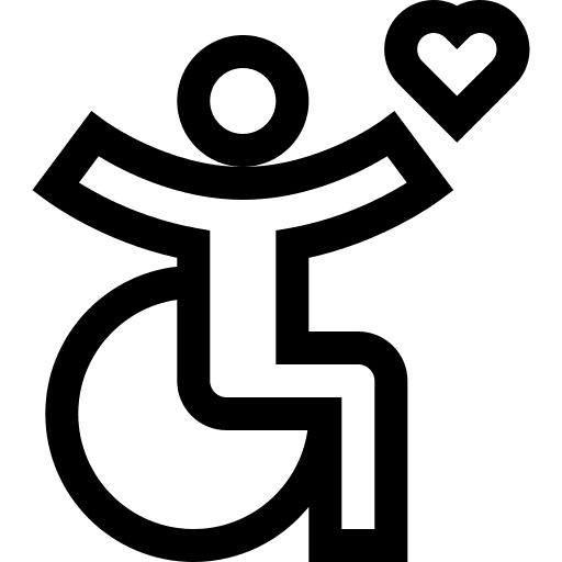 Disabilities disabled medical transport icon