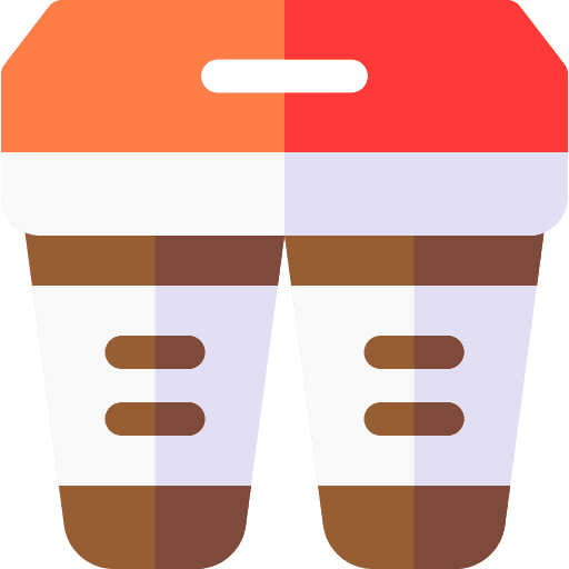 Take away take away cup carrier food and restaurant icon Take away take away cup carrier food and restaurant icon