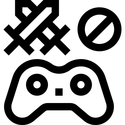 Video game forbidden game controller video game icon