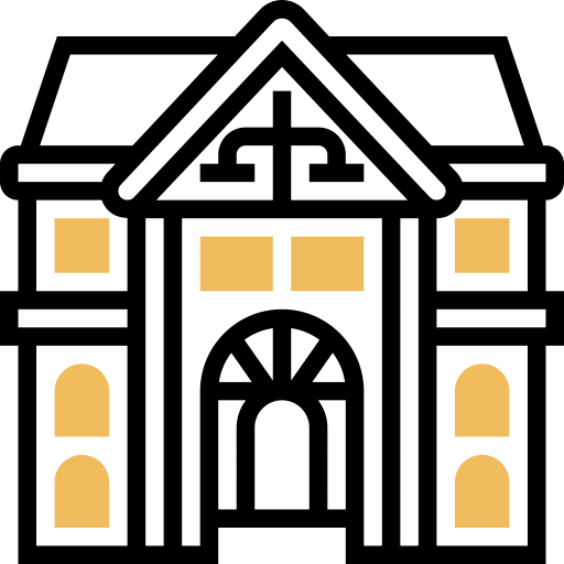Courthouse justice judge legal icon