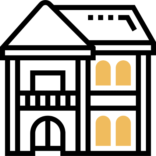 House architecture residence apartment icon