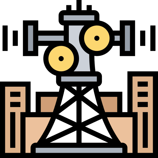 Antenna technology broadcast city icon