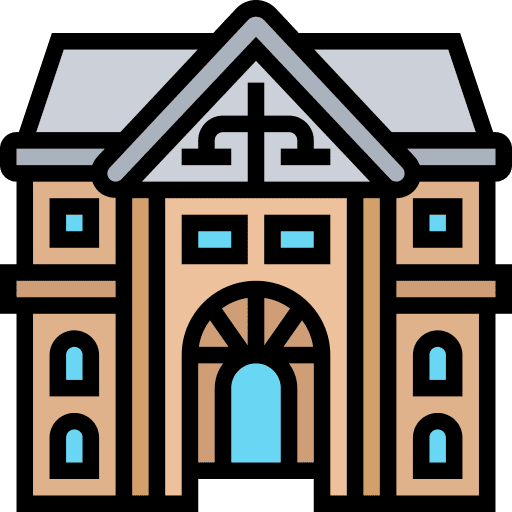 Courthouse judge legal law icon