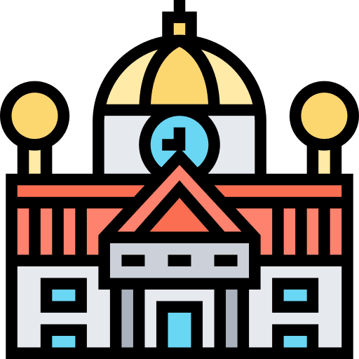 Government parliament architecture and city administration icon Government parliament architecture and city administration icon
