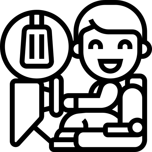 Break man transportation vehicle icon Break man transportation vehicle icon