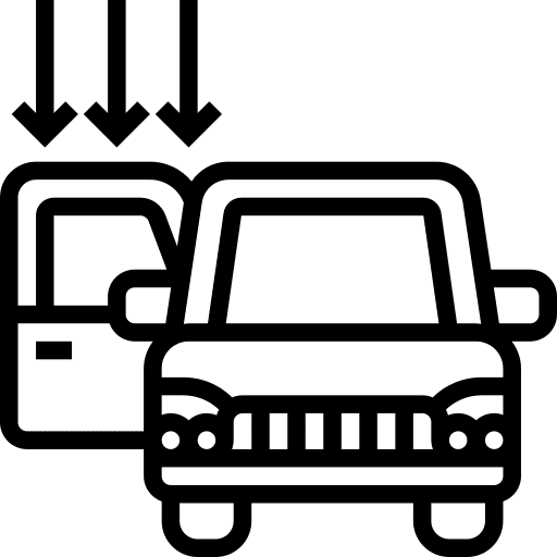 Car door car parts drive transportation icon