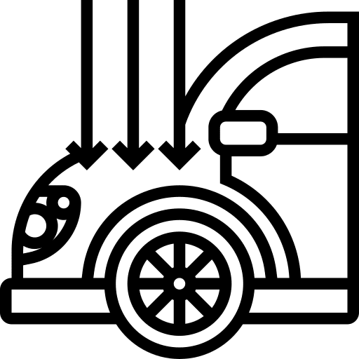 Fender mudguard guard car parts icon