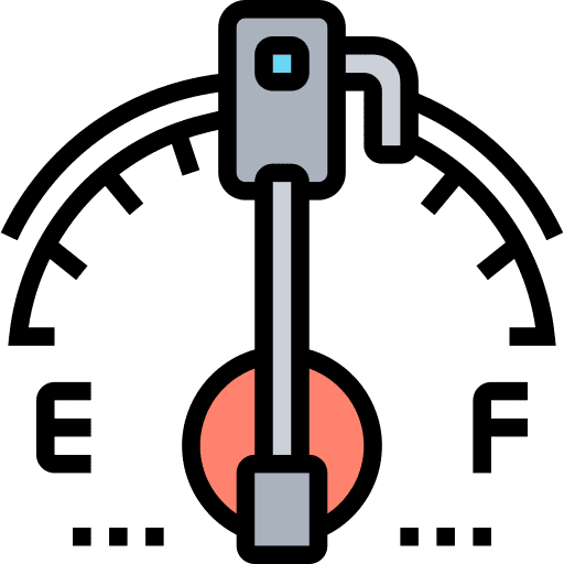 Fuel gauge transportation car icon