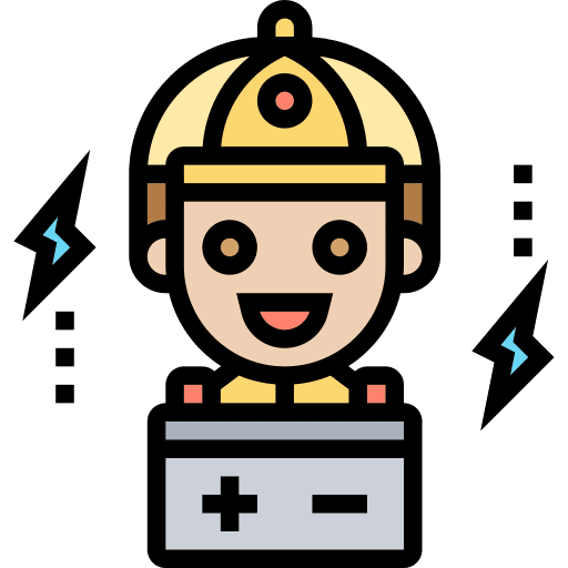 Battery transportation automobile mechanic icon Battery transportation automobile mechanic icon