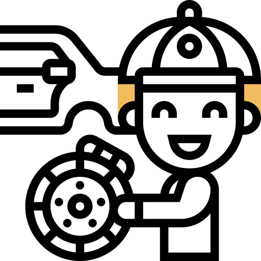 Brakes wheel people disk icon Brakes wheel people disk icon