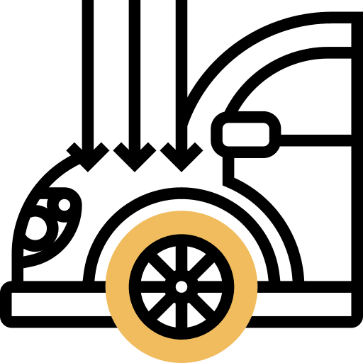 Fender car parts wheels transportation icon