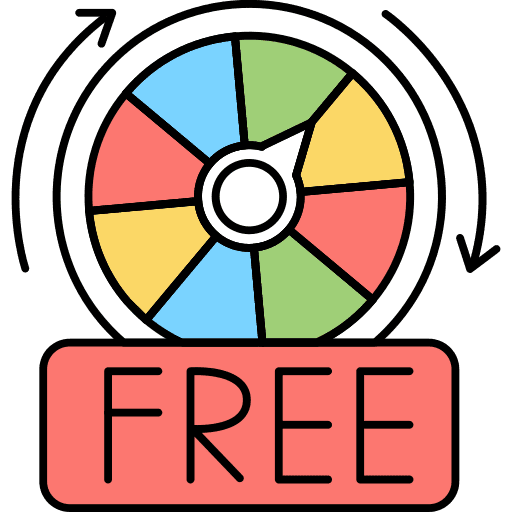 Casino entertainment spins fortune wheel icon