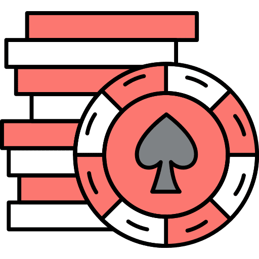 Casino entertainment bet poker chips icon Casino entertainment bet poker chips icon