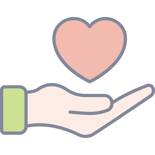 Charity solidarity aid social care icon