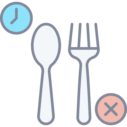 Fasting forbidden no eating fasting icon