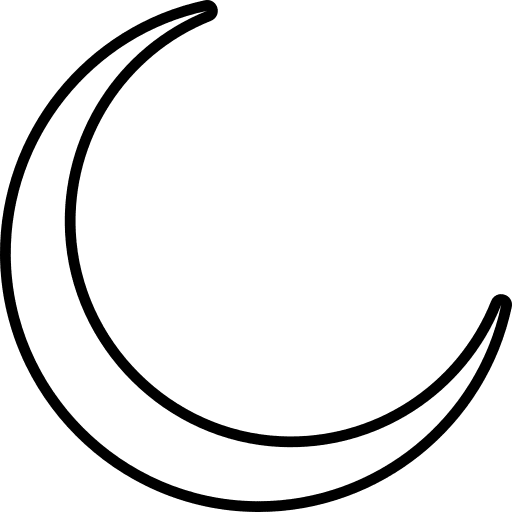 Crescent moon moon ramadan religious icon
