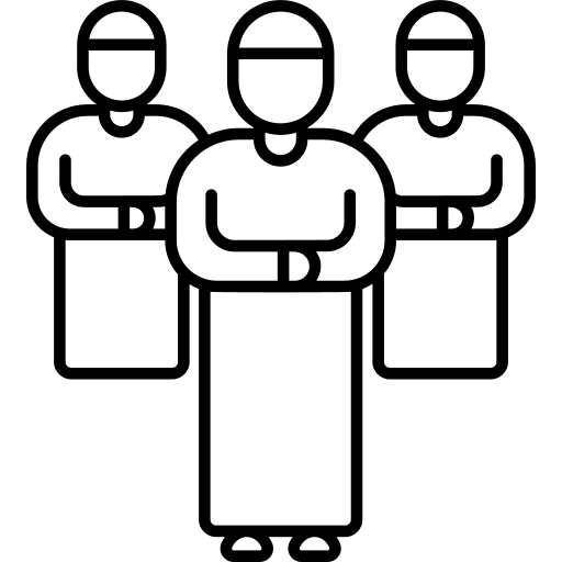 Salat salah religious people icon