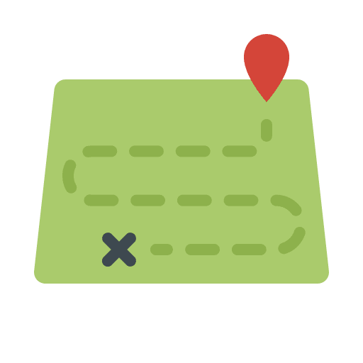 Route food trolley food tray route icon