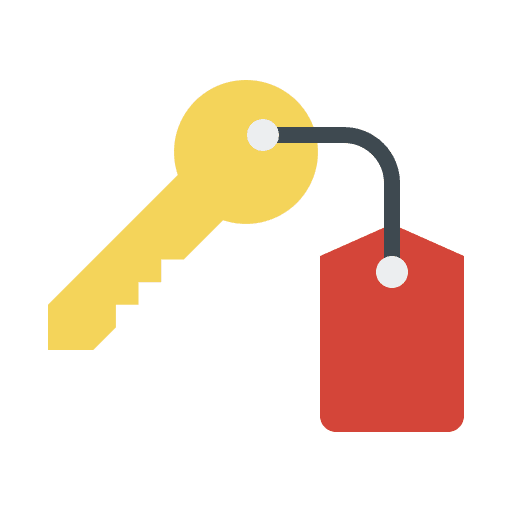 Key access tools and utensils security icon Key access tools and utensils security icon