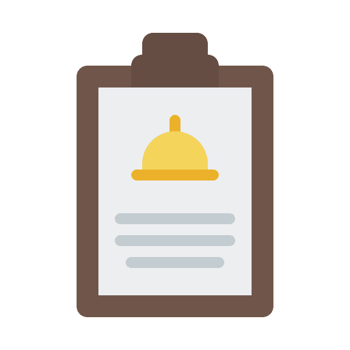 Menu menu hotel paper icon Menu menu hotel paper icon
