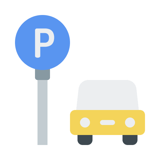 Parking hotel road transportation icon Parking hotel road transportation icon