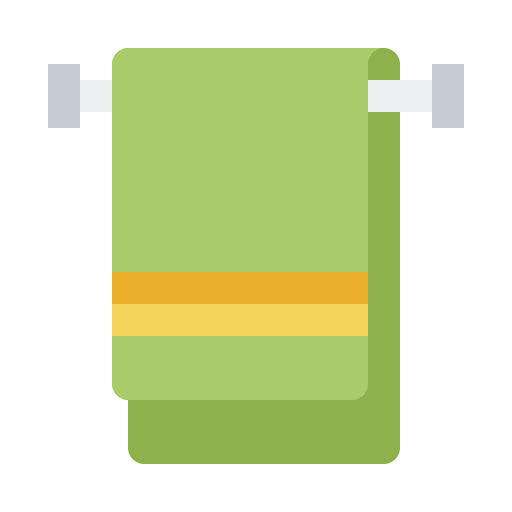 Towel furniture and household room bath icon Towel furniture and household room bath icon