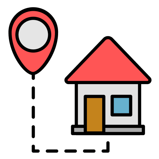 Delivery house placeholder home icon