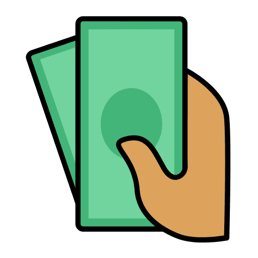 Cash payment paying pay business and finance icon