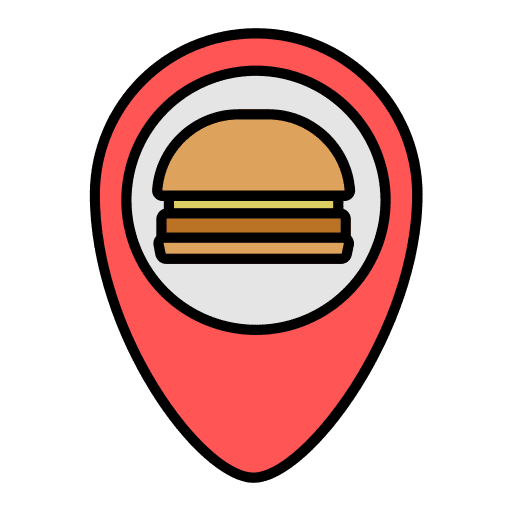 Fast food fast food maps and location map icon Fast food fast food maps and location map icon