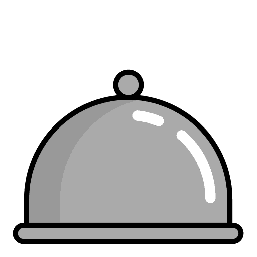 Food tray food and restaurant food tray cover icon