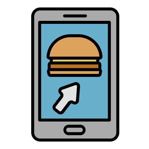 Order food online order delivery app icon Order food online order delivery app icon
