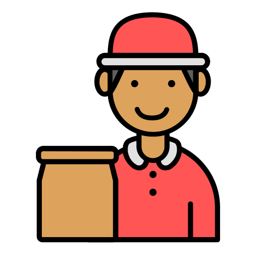 Delivery man man commerce user icon Delivery man man commerce user icon