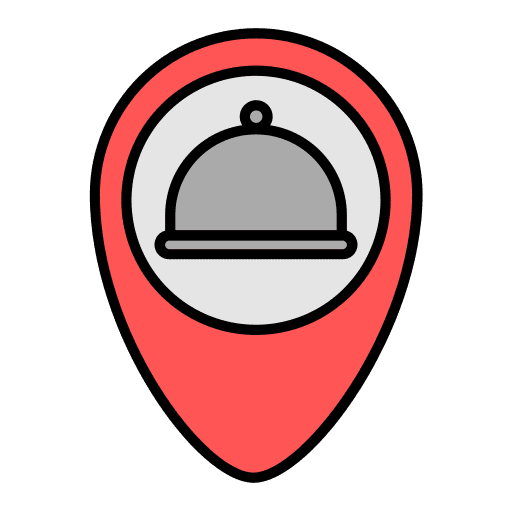 Restaurant map restaurant pin icon Restaurant map restaurant pin icon