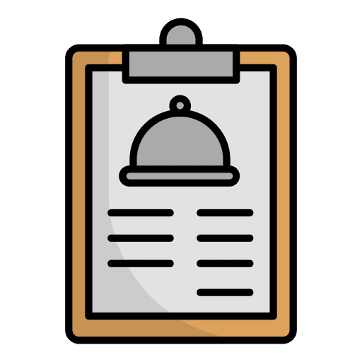 Restaurant menu food and restaurant paper order icon Restaurant menu food and restaurant paper order icon