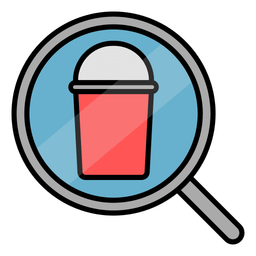 Search soft drink plastic cup loupe icon Search soft drink plastic cup loupe icon