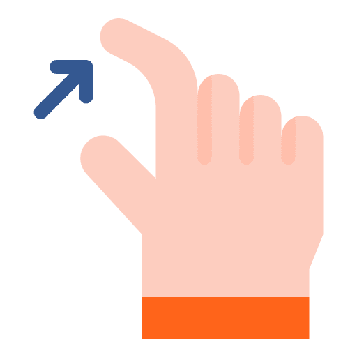 Take zoom hand arrow icon