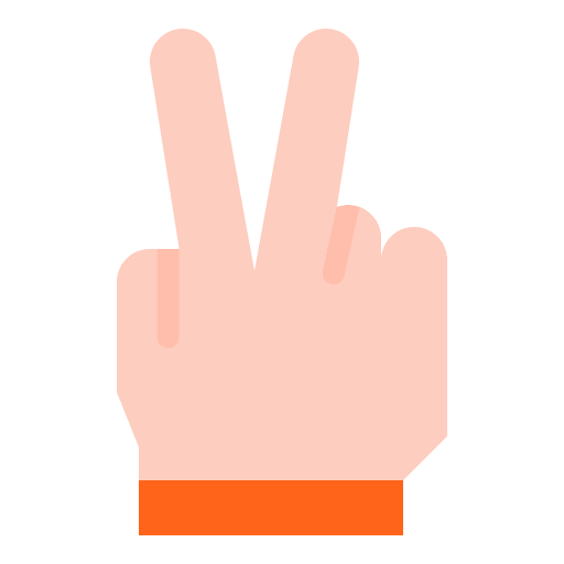 Victory victory win sign icon