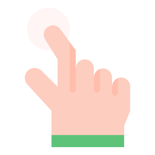 Press click finger press icon Press click finger press icon