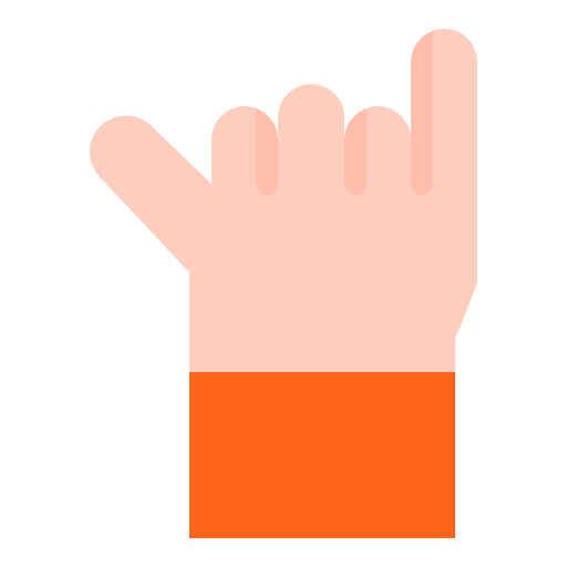 Rock and roll rock and roll rock hands and gestures icon Rock and roll rock and roll rock hands and gestures icon