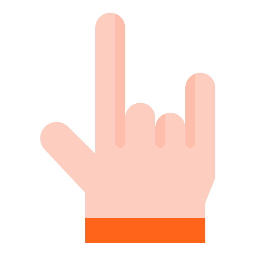 Rock festival hand concert icon Rock festival hand concert icon