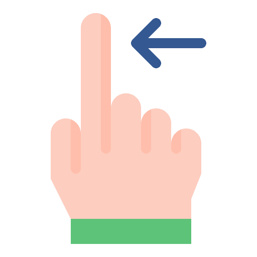 Swipe left hand finger hands and gestures icon Swipe left hand finger hands and gestures icon