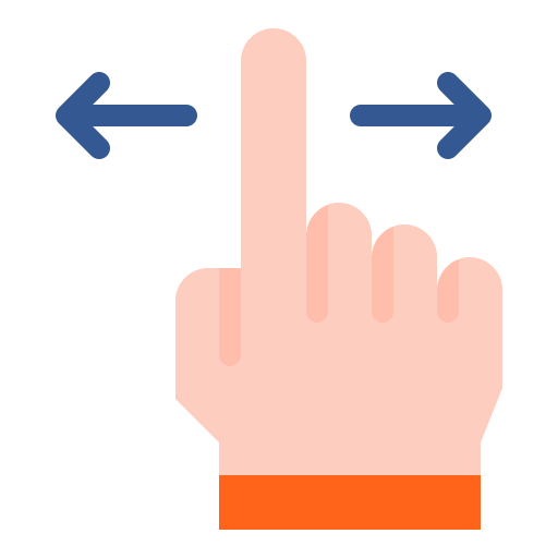 Double swipe hands and gestures arrow double swipe icon Double swipe hands and gestures arrow double swipe icon