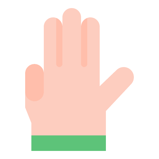 Four fingers hand gesture hand four fingers icon Four fingers hand gesture hand four fingers icon