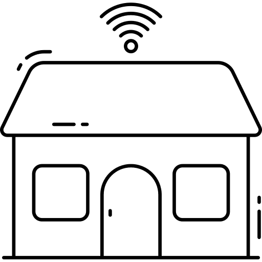 Smart home internet of things technology smart house icon Smart home internet of things technology smart house icon